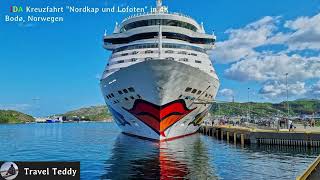 Bodø amp das Auslaufen aus dem Hafen  AIDA Norwegen und Lofoten Kreuzfahrt mit der AIDAbella [upl. by Nilved]