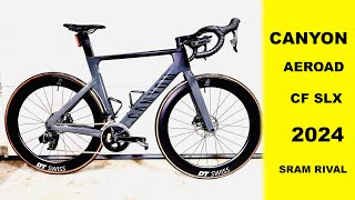 Canyon Aeroad 2024 CF SLX Sram Rival pomiar mocy DTSwiss rower szosa Aero [upl. by Nevart]