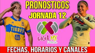 JORNADA 12 LIGA MX FEMENIL APERTURA 2023 FECHAS HORARIOS Y CANALES [upl. by Berkin]