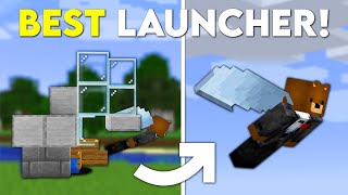 Minecraft BEST ELYTRA Launcher  Tutorial 120 [upl. by Wolbrom]