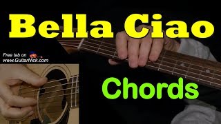 BELLA CIAO chords Guitar Lesson  TAB by GuitarNick [upl. by Belanger]