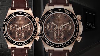 Rolex Cosmograph Daytona Rose Gold Everose Mens Watch 116515  SwissWatchExpo [upl. by Kcirted558]