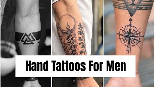 Mens Hand Tattoos 2024  10 BEST Trendy Hand Tattoos For Men  Tattoo Designs For Hand  MHFT [upl. by Annor]