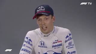 Daniil Kvyat imitates Helmut Marko [upl. by Zanas63]