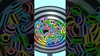 Into The Funnel Rainbow Glowing Sphere Drop satisfying animation 3dloop 3dart 3danimation [upl. by Nonnaer872]