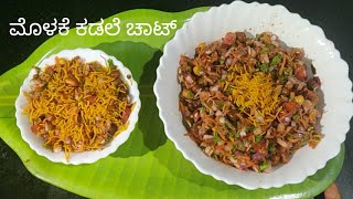 Black Channa sprouts chat  ಕಡಲೆ ಚಾಟ್  Sprouts chat  kadale kalu chat  Taste of Bangalore food [upl. by Odracir511]