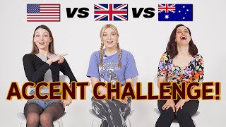 ONE language THREE accents  UK vs USA vs AUS English [upl. by Milak]