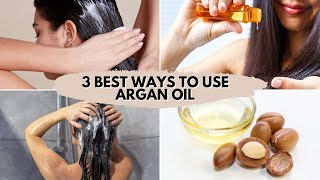 3 best ways to use argan oil on hair  how to use argan oil  how to apply argan oil on hair [upl. by Arej49]