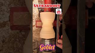 goblet woodturning woodworking shorts woodturningshorts [upl. by Ebaj]