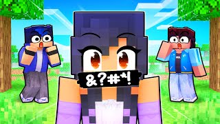 Aphmau said a BAD WORD in Minecraft [upl. by Solokin]