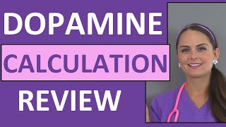 Dopamine IV Drip Calculation amp Nursing Considerations Pharmacology Implications [upl. by Irim346]