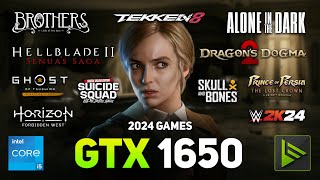 GTX 1650  I5 13600K 2024 Games Tested [upl. by Oibaf436]