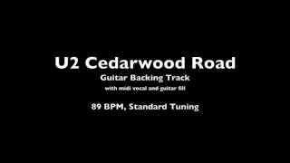 U2 Cedarwood Road Guitar Backing Track [upl. by Iong331]