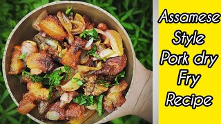 Simple amp Tasty Pork Dry Fry recipe  Northeast Style Pork Recipe  Crispy Pork fry recipe [upl. by Ainnos]