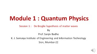 De Broglie hypothesis class 12  Wave nature of particles  Wave particle duality  Modern physics [upl. by Durnan489]