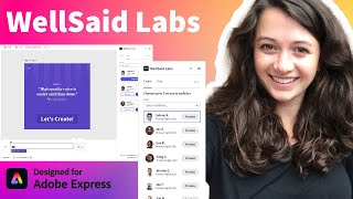 Create HighQuality AI Voiceovers with Adobe Express  WellSaid Labs  Adobe Express [upl. by Ynhoj]