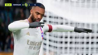 FC 24 Gameplay  Montpellier Hérault  Olympique Lyonnais  Ligue 1 Uber Eats  20232024 [upl. by Downey]