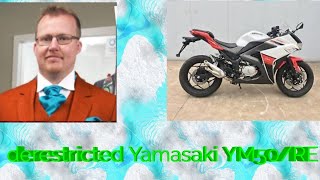 derestricted Yamasaki YM50RE talking test ride [upl. by Ennylcaj942]