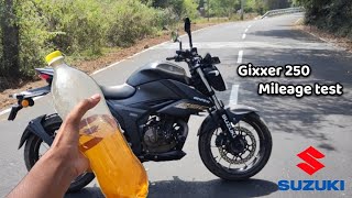 Gixxer 250 Mileage test 1 Litre  40 ah 😱 Unbelievable Result 😲 D250 suzuki [upl. by Chloe]