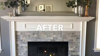 How to Update Fireplace  Fireplace Makeover Project 🔥 [upl. by Aivato]