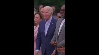 Biden appears to freeze at White House event [upl. by Odraude]