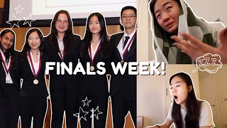 FINALS WEEK OR MY FINAL WEEK  VLOGMAS WEEK 2 college vlog studying business competition [upl. by Rodmun587]