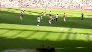 Arsenal Bacary Sagna scores against Tottenham [upl. by Drol]