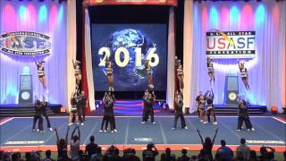 Cheer Athletics Wildcats Worlds 2016 With Music [upl. by Justinian]