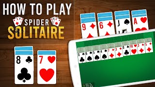 How to play spider solitaire  solitaire spider spider solitaire card game [upl. by Kemble]