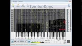 How To Use TwelveKeys Music Transcription Software  Tutorial [upl. by Eelynnhoj191]