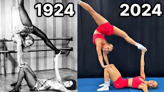 Trying 100 Years of Acro Gymnastics [upl. by Ativet]