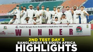 Full Highlights  Bangladesh vs South Africa  2nd Test Day 3  M3H1K [upl. by Marteena148]