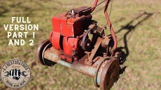 Vintage Rolux Cylinder Mower Restoration  Full Version Part 1 amp 2 Grab some popcorn [upl. by Aima]