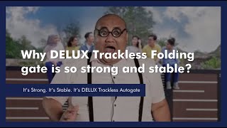 Why DELUX trackless folding gate is so strong and stable [upl. by Rodrigo]