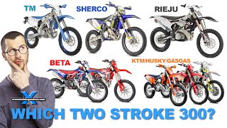 Best twostroke 300 review KTM Sherco Beta GasGas Husky amp Rieju︱Cross Training Enduro [upl. by Ajnos]