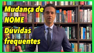 Mudança de nome Esclarecendo dúvidas Posso fazer no cartório da minha cidade [upl. by Ursula]