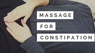 Quick and Easy Massage for Constipation  Massage Monday 284 [upl. by Einnaffit]