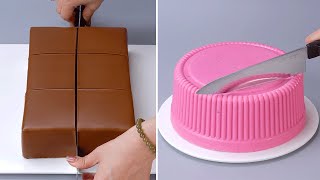 Wonderful Cake Decorating Tutorials  Amazing Chocolate Cake Decorating Idea  Satisfying Cakes [upl. by Heiskell]