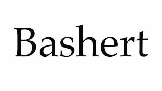 How to Pronounce Bashert [upl. by Eet]