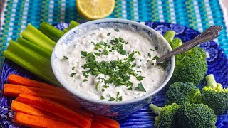 Homemade Blue Cheese Dressing  Thick and Creamy [upl. by Atteyek]