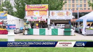 Juneteenth celebration underway in downtown Pittsburgh [upl. by Cynthie]