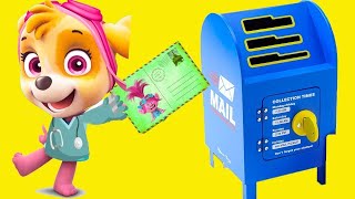 Paw Patrol PlayDoh Mailbox GAME  Ellie Sparkles World [upl. by Luna]