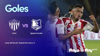 Junior vs Águilas Doradas goles  Liga BetPlay Dimayor 20232  Cuadrangulares  Fecha 3 [upl. by Eanom]