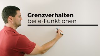 Grenzverhalten bei eFunktionen LimesSchreibweise bei e hoch x  Mathe by Daniel Jung [upl. by Eenafit387]