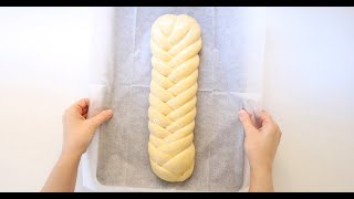 TRESSAGE ULTRA FACILE de Brioche ou Pain à 6 branches  VERY EASY Challah Shaping 6 Strand Braiding [upl. by Norret]