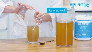 Collagen 101 How To Avoid Clumps In Cold Drinks [upl. by Acinnor]