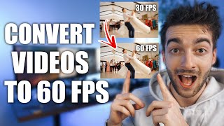 How To Convert A Video To 60fps For Free [upl. by Olivann946]