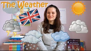 Inglese per bambini  Le condizioni del tempo  Lezione dInglese sul meteo per bambini [upl. by Hama]