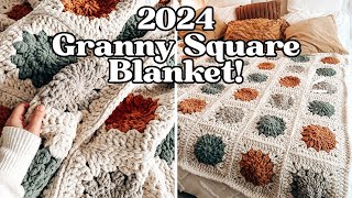 Beginners Granny Squares Blanket Crochet Tutorial  CJ Design [upl. by Rehpotsirhcnhoj]