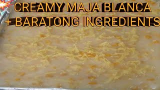 MAJA BLANCA  MURANG INGREDIENTS  Panlasang Pinoy Recipe [upl. by Nalra245]